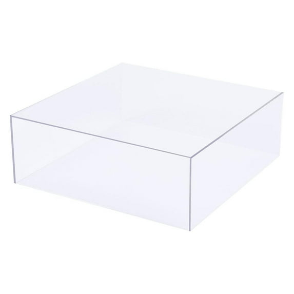 BalsaCircle 14-Inch Clear Display Box Cake Stand Centerpiece Pedestal Riser Party Wedding Decorations Supplies