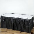 thumbnail image 1 of BalsaCircle 14 feet x 29" Plastic Table Skirt Black, 1 of 3