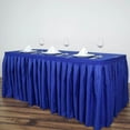 thumbnail image 1 of BalsaCircle 14 feet x 29" Polyester Banquet Table Skirt Royal Blue, 1 of 6