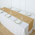 thumbnail image 1 of Balsa Circle 14" x 108" Gold Faux Burlap Linen Polyester Table Runner Party Events Decorations, 1 of 8