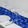 thumbnail image 1 of BalsaCircle 14" x 108" Raised Roses Floral Table Top Runner Wedding Linens Royal Blue, 1 of 3