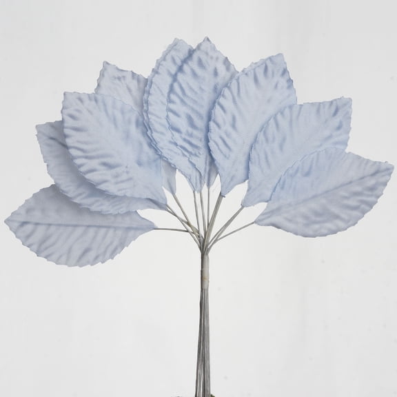 BalsaCircle 144 Silk Craft Leaves DIY Favors Decorations Light Blue