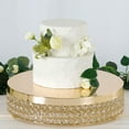 thumbnail image 1 of BalsaCircle 15.5" Gold Metal Beaded Cake Stand Wedding Cake Holder, 1 of 8