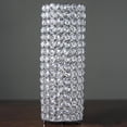 thumbnail image 1 of BalsaCircle 16" Faux Crystal Beaded Cylinder Shaped Candle Holder Wedding Party Centerpiece Silver, 1 of 4