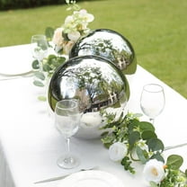 Balsa Circle 16" Silver  Stainless Steel Globe Gazing Reflective Mirror Ball Wedding Party Decorations Supplies