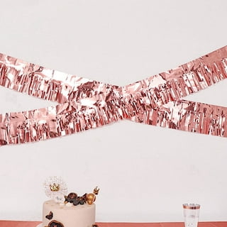 Pink and Gold Party Supplies with Tissue Pom Tassel Garland Party Deco –  Americasfavors
