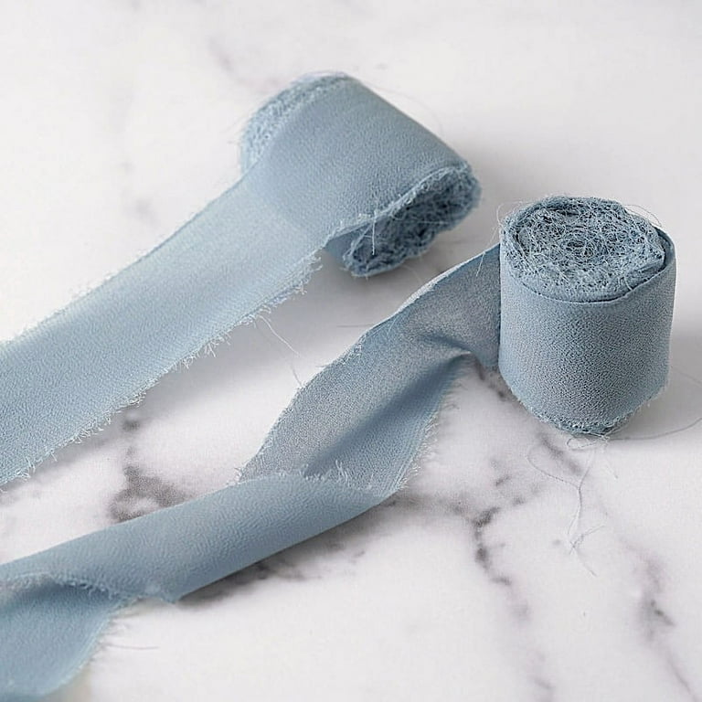 1.5 Dusty Blue Diamond Dust ribbon, Farrisilk ribbon, Dusty Blue