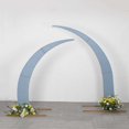 thumbnail image 1 of BalsaCircle 2 Dusty Blue Spandex Fitted Half Crescent Moon Backdrop Stand Wedding Arch Party Reception Background, 1 of 8