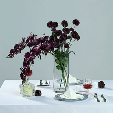 BalsaCircle 2 Eggplant Purple 40" Artificial Faux Silk Orchid Flowers Sprays Stems Events