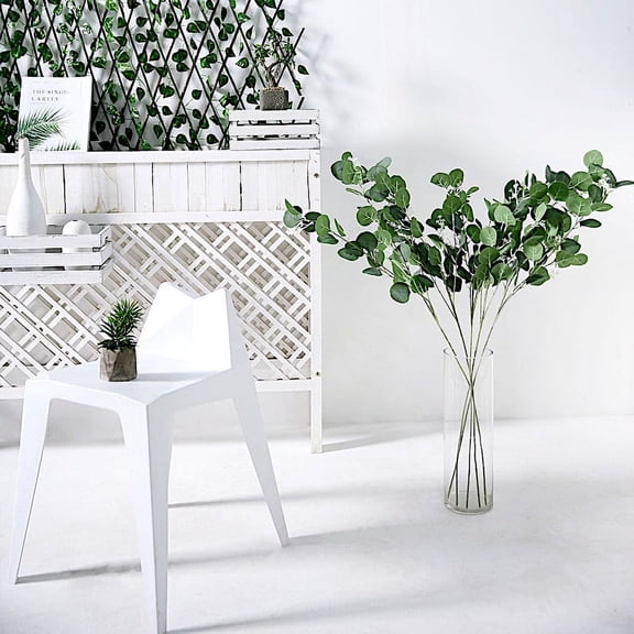 BalsaCircle 2 Green 40" Artificial Eucalyptus Leaves Sprays Stems Wedding Party Decorations