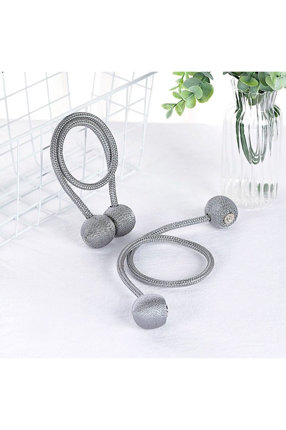 BalsaCircle 2 Magnetic Tie Backs Metal Window Curtains Holdbacks Wedding Party Window