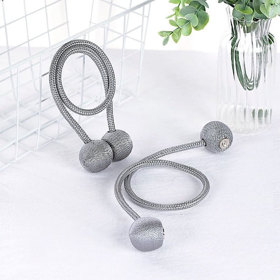 BalsaCircle 2 Magnetic Tie Backs Metal Window Curtains Holdbacks Wedding Party Window