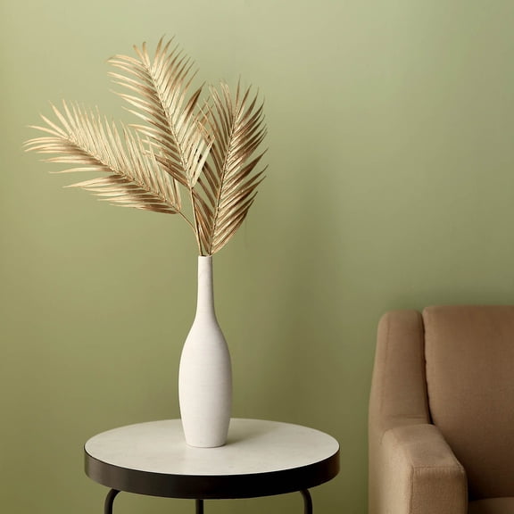 Balsa Circle 2 Metallic Gold 32" Artificial Party Plastic Palm Tropical Leaves Sprays