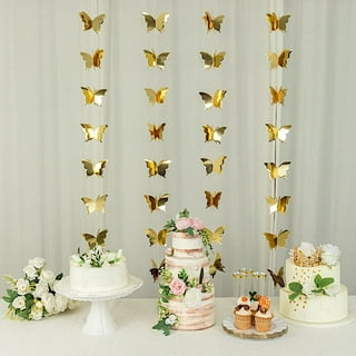  Kigley 40 Pcs Gold Bouquet Accessory Set 4 Pcs Gold Crown  Topper and 36 Pcs 3D Gold Butterfly Decorations for Flower Arrangements,  Wedding, Birthday Baby Shower Party, Afternoon Tea Cake Decorating 
