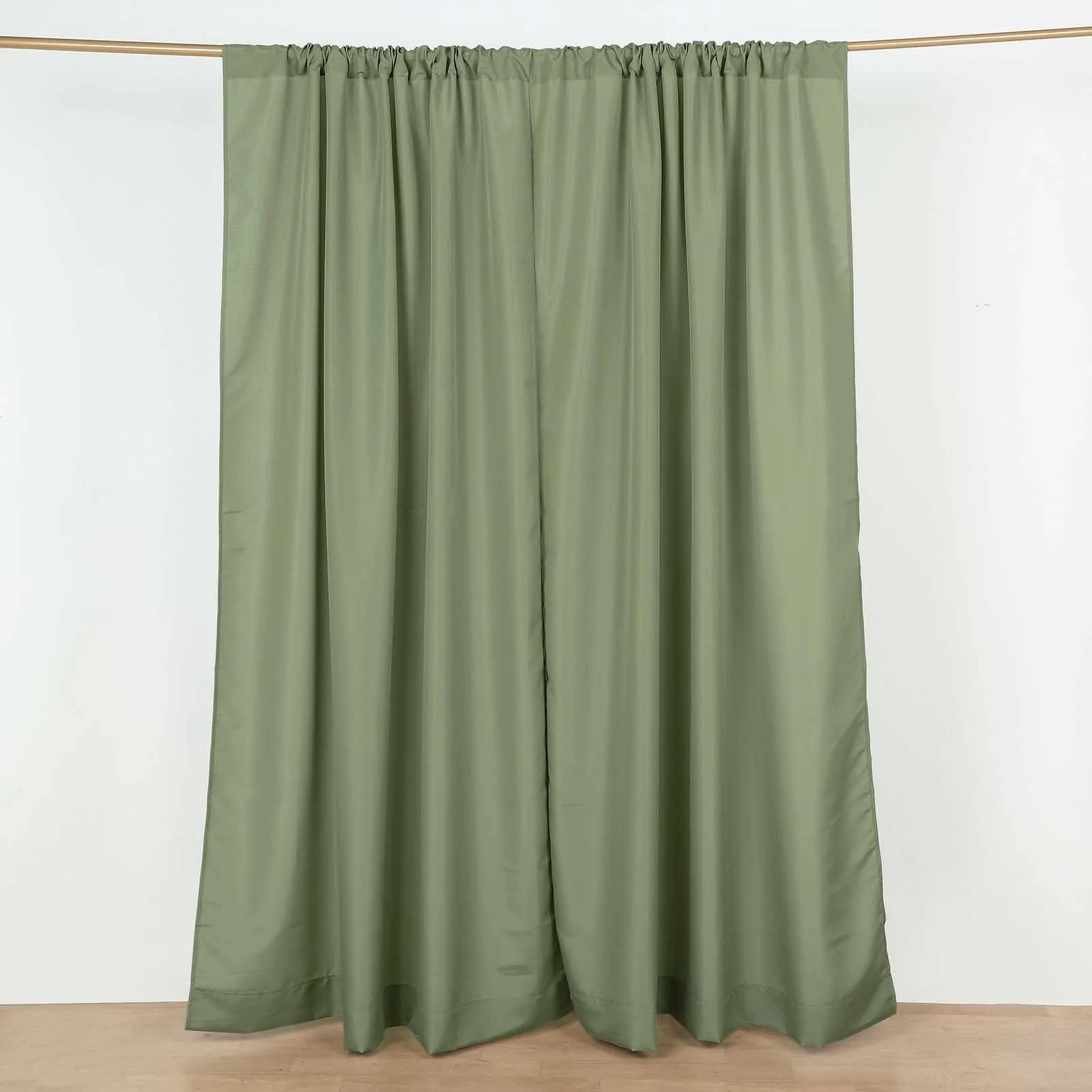 BalsaCircle 2 Panels 8 feet Polyester Drapery Backdrop Curtains Rod ...