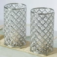 thumbnail image 1 of BalsaCircle 2 Pieces 9" Crystal Beaded Metal Candle Holders Wedding Party Dining, 1 of 6
