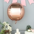 thumbnail image 1 of BalsaCircle 2 Rose Gold 18" 4D Round Balls Orbs Mylar Foil Plain Balloons Wedding, 1 of 5