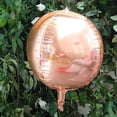 thumbnail image 1 of BalsaCircle 2 Rose Gold 4D Round 14" Mylar Foil Plain Balloons Wedding Birthday, 1 of 4