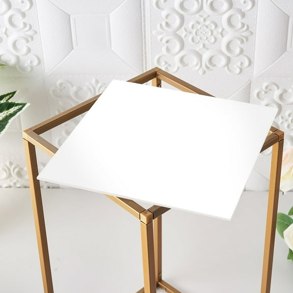 BalsaCircle 2 White 12x12" Square Plexiglass Sheets DIY Acrylic Sign Boards Party Wedding Crafts