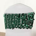 thumbnail image 1 of BalsaCircle 20 Hunter Green 10" Big Payette Sequined Chair Sashes Catering, 1 of 8