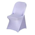 thumbnail image 1 of BalsaCircle 20 Lavender Spandex Stretchable Folding Solid Chair Covers Slipcovers Wedding decorations, 1 of 5