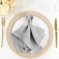 thumbnail image 1 of Balsa Circle 20 Pieces 17" Silver Polyester Luncheon Napkins Wedding, 1 of 8