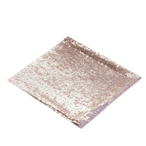 BalsaCircle 20 Pieces 20" Blush Sequins Napkins Wedding Decorating Tablecloths Holiday Dinner Party Table Decorations