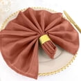 thumbnail image 1 of Balsa Circle 20 Pieces 20" Terracotta Premium Polyester Napkins Wedding Kitchen, 1 of 8