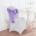 thumbnail image 1 of BalsaCircle 20 Purple Satin Chair Sashes Bows Ties Wedding Decorations Party Chair Covers Banquet, 1 of 4