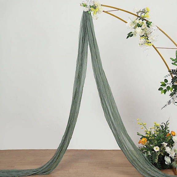 Balsa Circle 20 feet Dusty Sage Cotton Cheesecloth Fabric Backdrop Drape Curtain Panel Party Events Decorations Supplies
