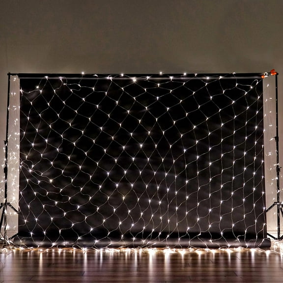 BalsaCircle 20 feet x 10 feet Clear LED Lights Backdrop Party