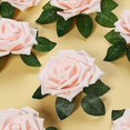 thumbnail image 1 of BalsaCircle 24 Blush 5" Foam Roses Artificial Flower Stems Wedding Party DIY Favors Centerpieces Decorations, 1 of 8
