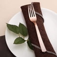 thumbnail image 1 of BalsaCircle 24 Pieces 7" Rose Gold Hammered Design Plastic Forks Disposable Event Tableware, 1 of 8