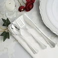 thumbnail image 1 of Balsa Circle 24 Pieces Silver Disposable Plastic Set Spoons Forks Knives Silverware, 1 of 4