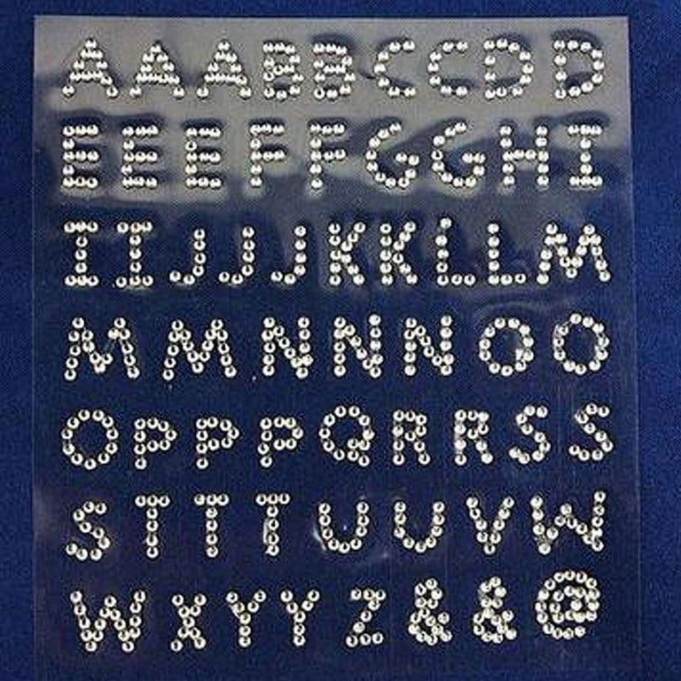 Rhinestone Sticker - Letters of the Alphabet