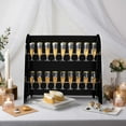 thumbnail image 1 of BalsaCircle 25" Black 2-Tier Foam Wine Glass Rack Champagne Flute Holder Stand Party Events Decorations, 1 of 8