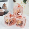 thumbnail image 1 of BalsaCircle 25 Blush 2" Party Favor Gift Boxes Laser Cut Lace Design Butterfly Decorations, 1 of 8