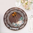 thumbnail image 1 of Balsa Circle 25 Brown 8 in Wood Print Disposable Dessert Paper Plates Floral Lace Trim Party Decorations, 1 of 8