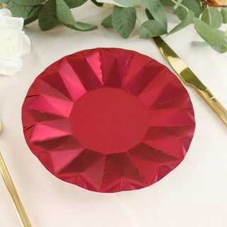 Maroon Paper Plates
