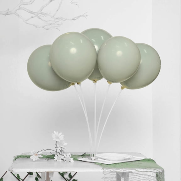 Balsa Circle 25 Gray 10" Double Stuffed Latex Helium Air Plain Balloons
