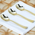thumbnail image 1 of Balsa Circle 25 Pieces Gold Plastic Spoons Party Buffet Tableware Food Display, 1 of 5