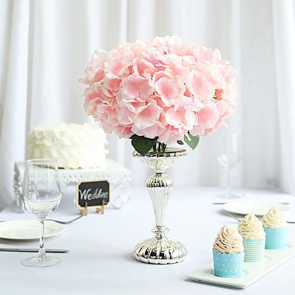 Balsa Circle 25 Pink Silk Hydrangea 5 Bushes Artificial Flowers Party Centerpieces Wedding Bouquets