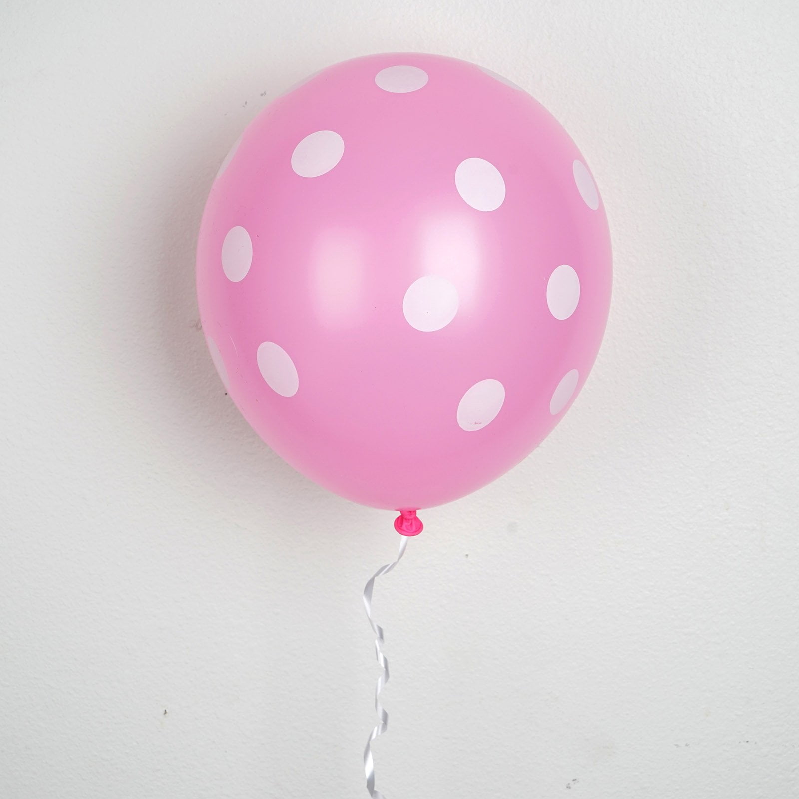 BalsaCircle 25 White Pink Polka Dots 12 Round Latex Helium Air Plain  Balloons Party 