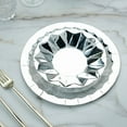 thumbnail image 1 of Balsa Circle 25 Silver Geometric Round 7" Metallic Disposable Salad Paper Plates Tableware, 1 of 8