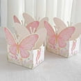 thumbnail image 1 of BalsaCircle 25 White and Pink Glitter Butterfly Theme Paper Food Trays Wedding Party Events Reception Home Decorations Supplies, 1 of 8