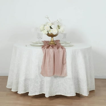 BalsaCircle 27x120 in Rose Gold Polyester Sparkling Glitter Table Runner Wedding Party Events Reception Decorations