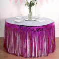 thumbnail image 1 of BalsaCircle 29" x 9 feet Fuchsia Metallic Foil Fringe Table Skirt Wedding Birthday Party Catering, 1 of 8