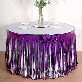 Silver Metallic Foil Fringe Table Skirt 144 x 30 Party Decoration Walmart