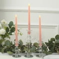 thumbnail image 1 of BalsaCircle 3 Blush 11" LED Taper Flameless Candles Lights Wedding Reception, 1 of 8