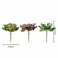 thumbnail image 1 of BalsaCircle 3 Green Assorted 6" Artificial Faux Succulent Picks Echeveria Rosettes Stems, 1 of 6